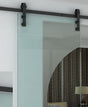 Side Mount No Joint Sliding Barn Door Hardware(B02G)