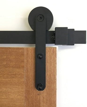Mid Wheel Side Mount No Joint Sliding Barn Door Hardware(B11)