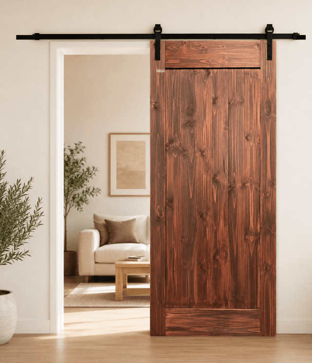Painted Plank Barn Door (BD001Red)