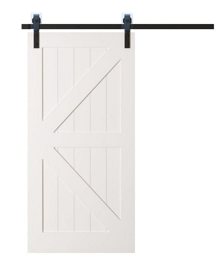 British White Painted Barn Door (BD002W-D)