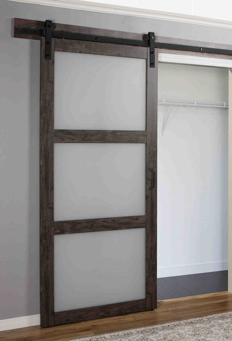 Farmhouse French Glass Barn Door BDWG03B