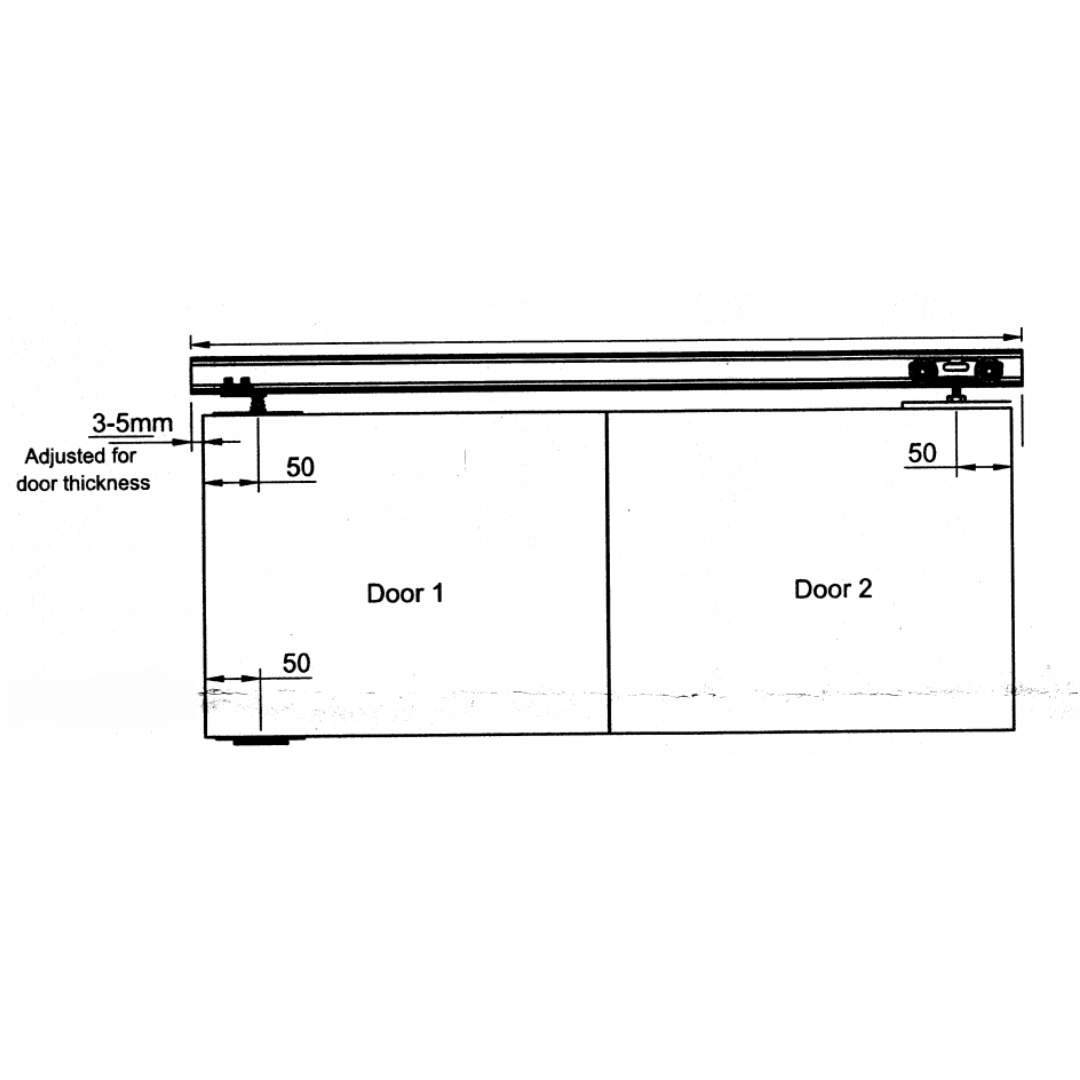 BiFold Door Hardware 60KG (BFZD001)
