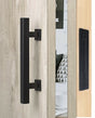Black Barn Door Handle W-S2B