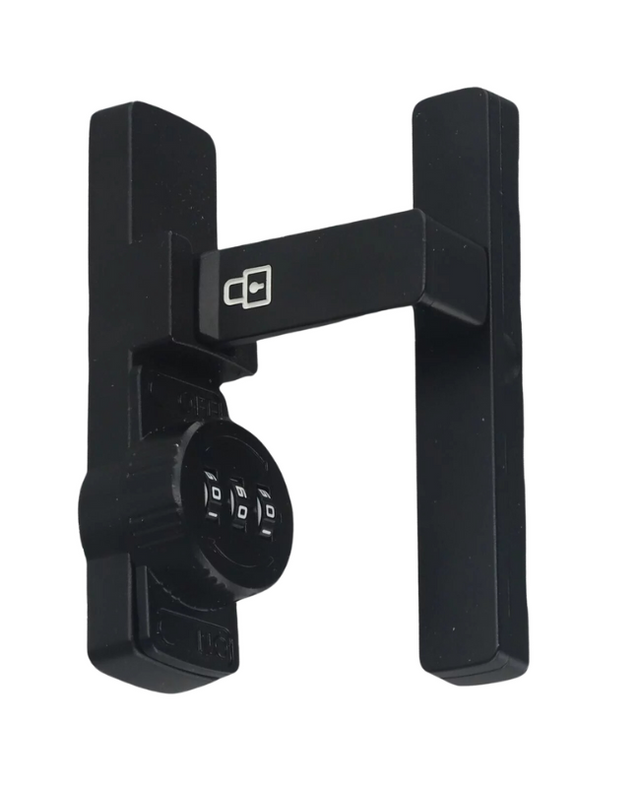 Simple Installation Matte Black Door Lock 90 Degree Sliding Door Latch(DL06PW)
