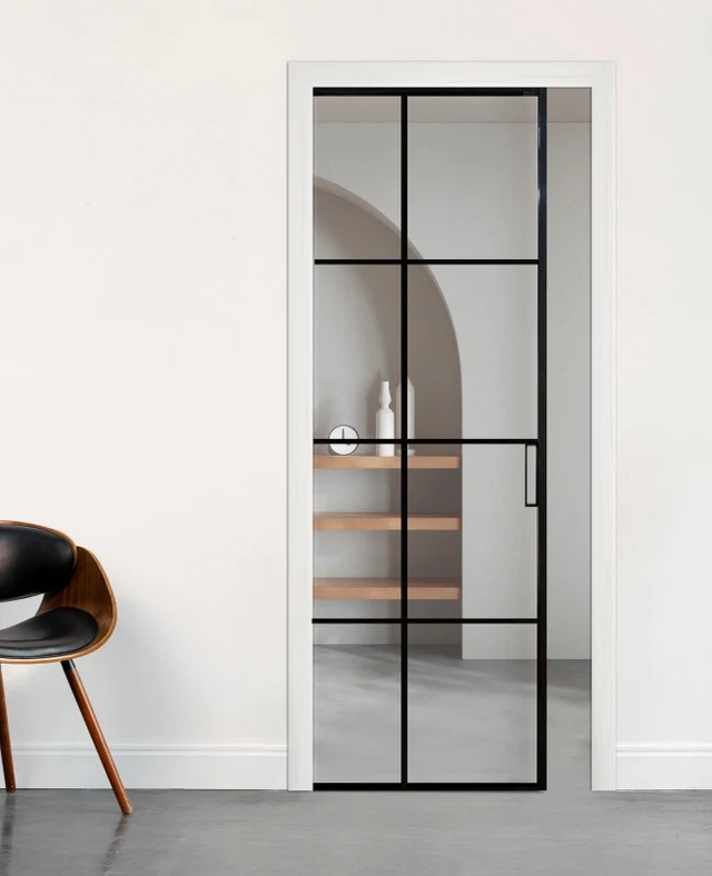 Clear Glass Cavity French Door Set   (ECA-BDS14C)