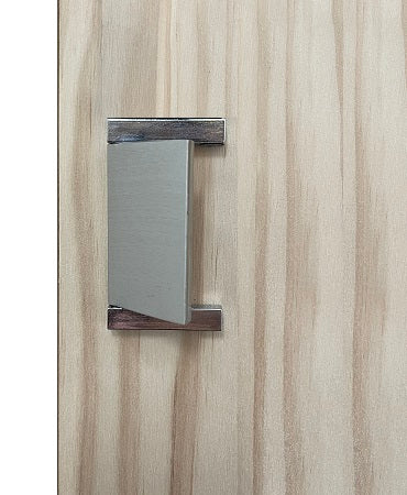 Silver hidden door handle HB21S