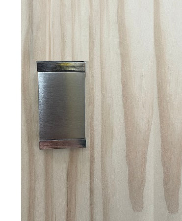 Silver hidden door handle HB21S