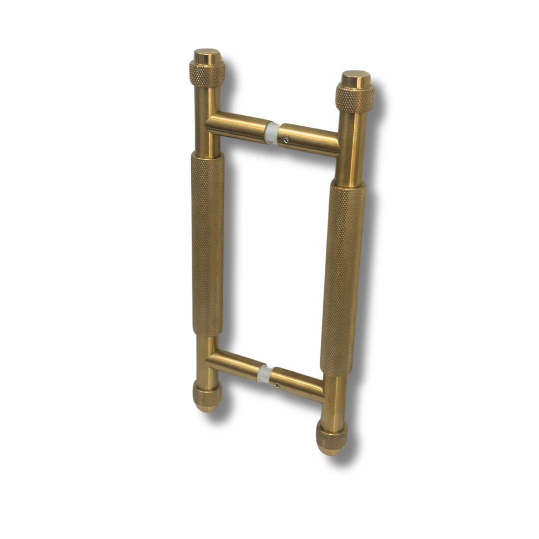 Luxury Double Door Handle Brass Color HB35G