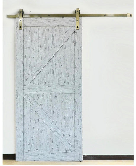 Rustic White Barn Door IBD-RW4