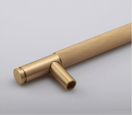Brass Knurled Door Handle (KHG-275D)