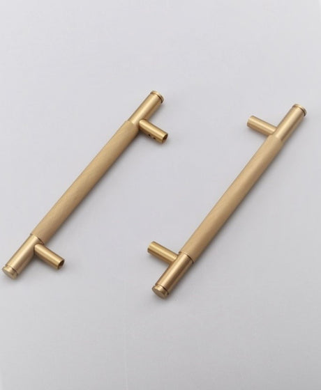 Brass Knurled Door Handle (KHG-275D)