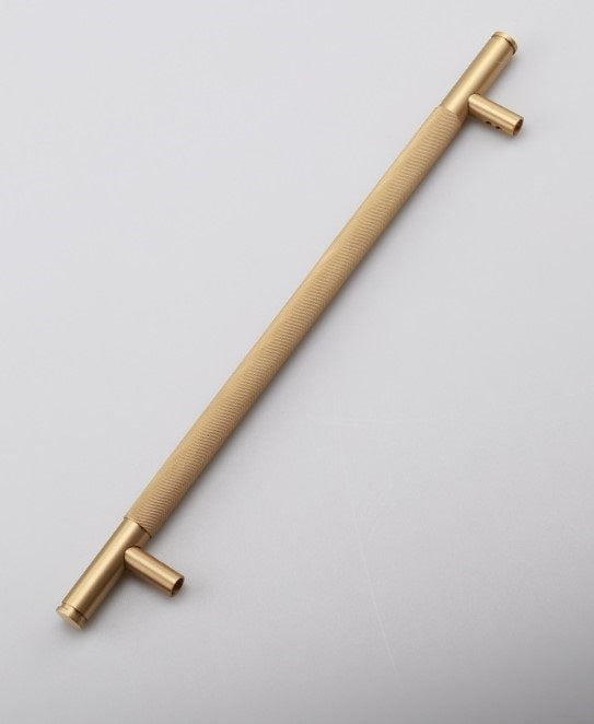 Brass Knurled Door Handle (KHG-450S)