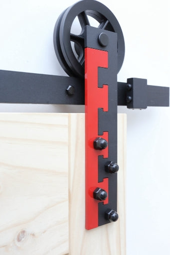 Large Side Mount Red & Black B09R