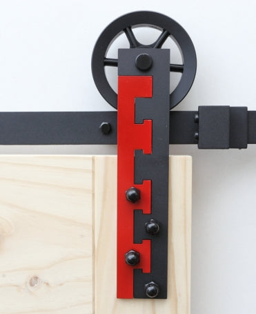 Large Side Mount Red & Black B09R