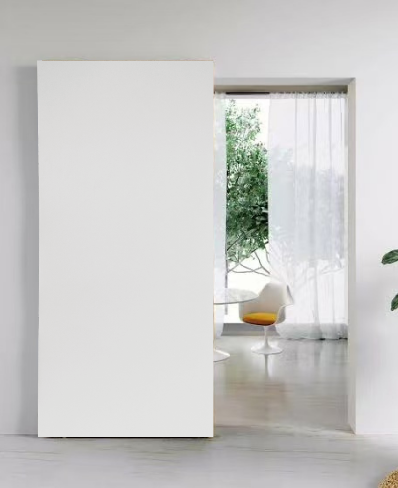 Concealed Sliding Door Ghost Barn Door White HPL Oak Doors (MFD02)