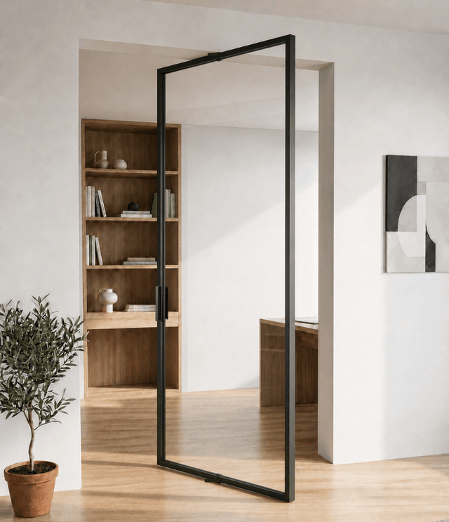 Central Axis Pivot Glass Doors (PVT62C10C)
