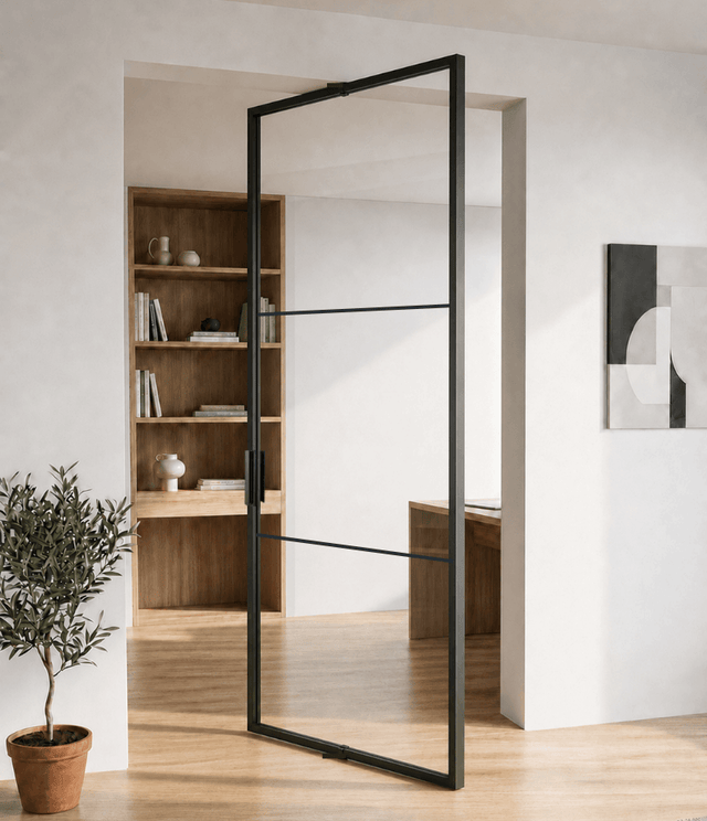 Central Axis Pivot Glass Doors (PVT62C17C)