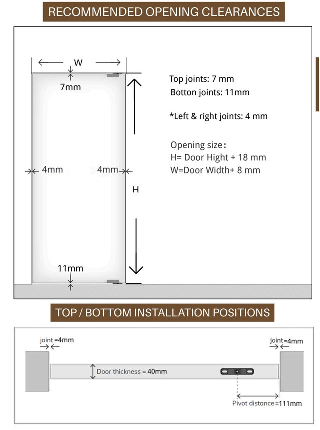 Internal Glass Pivot Doors offset Pivot Doors (PVT63A18C)