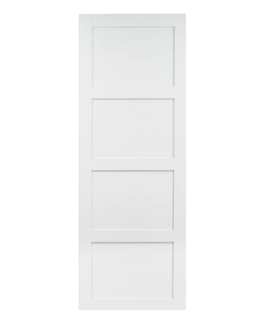 Internal Barn Doors 4P Shaker Prime BDRD13