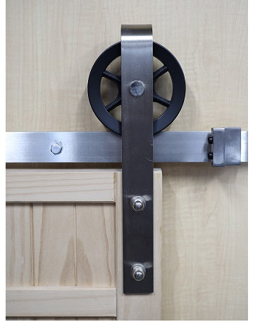 Stain Nickel Steel Side Mount Large S09