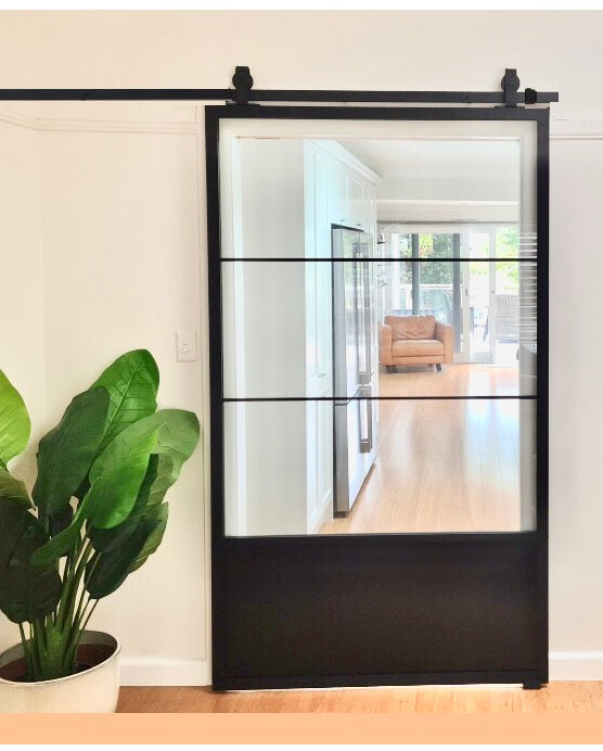 Steel Glass Barn Door (BDS02)