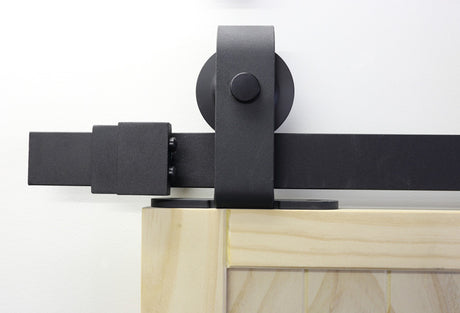 Top Mount No Joint Sliding Barn Door Hardware(B01)