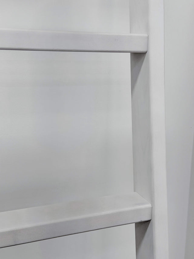 Library Ladder SolidWood Ladder White (LD-BRH White)