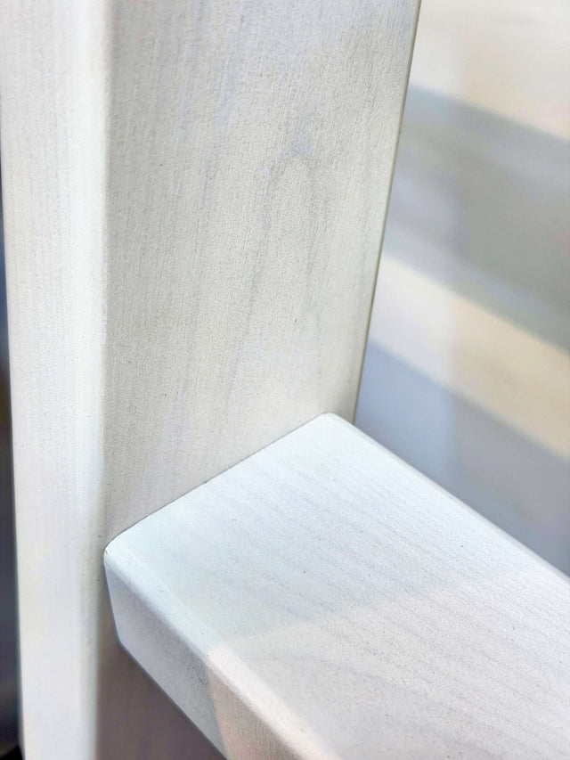 Library Ladder SolidWood Ladder White (LD-BRH White)