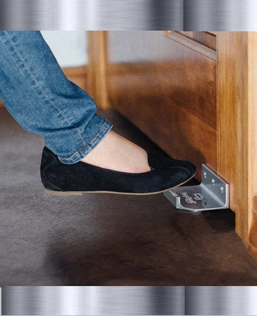 Foot Operated Door Opener Silver