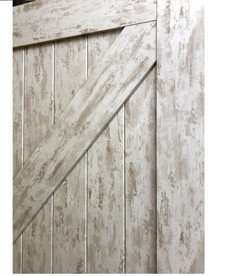 Rustic White Barn Door IBD-RW4