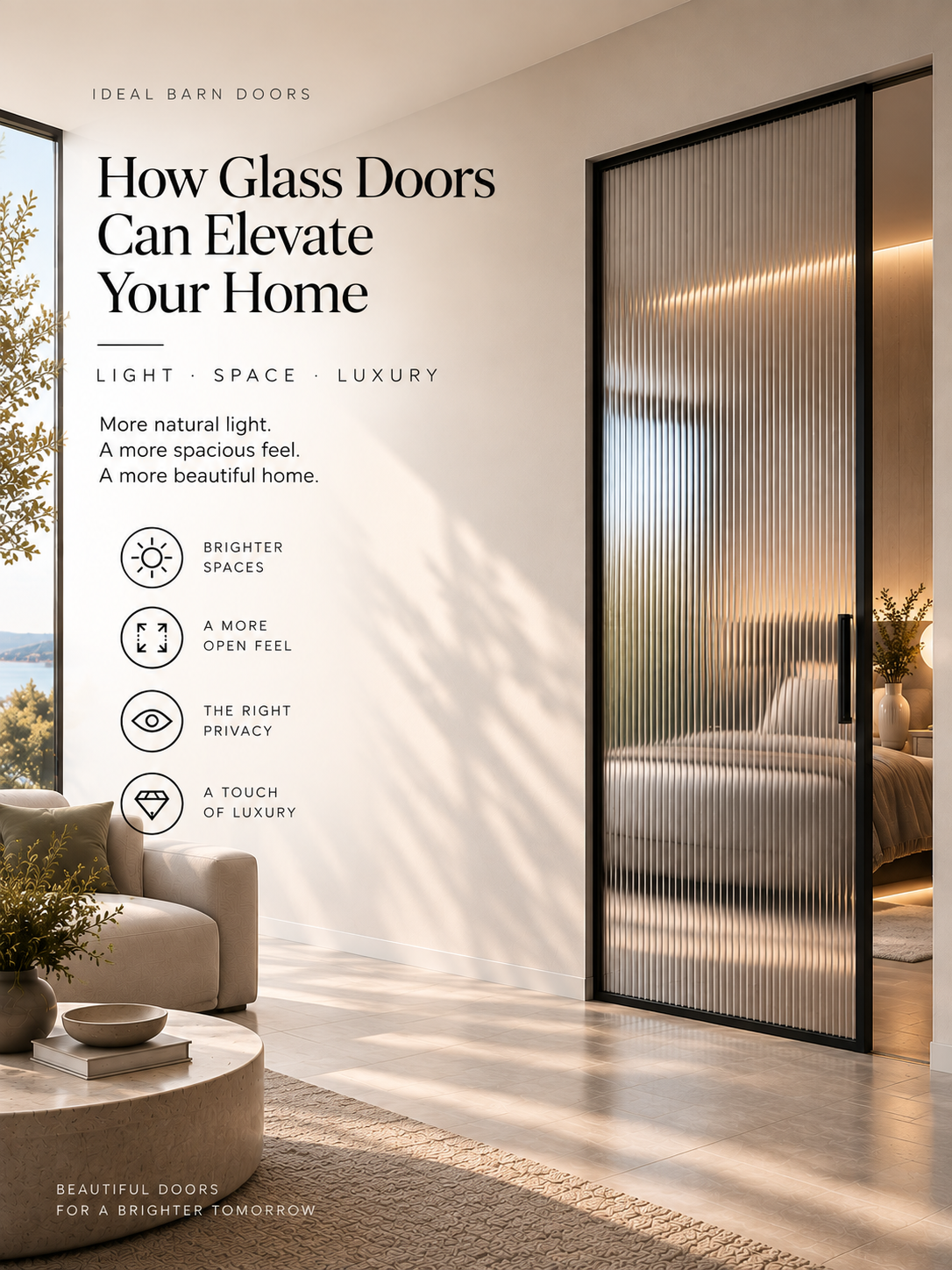 How Glass Doors Can Elevate Your Home: Light, Space & Luxury