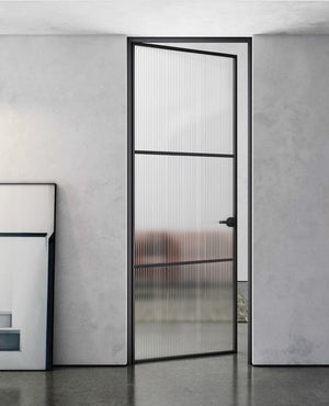 Reeded Glass French door