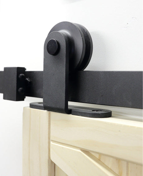 Top Mount No Joint Sliding Barn Door Hardware (B05)