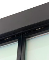 Slimline Sliding Glass Door Double Doors 3 Panels Glass(Slimline-2D2F17C)