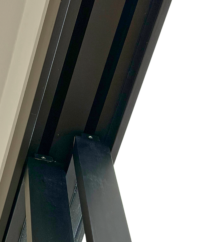 Slimline Sliding Glass Door Double Doors 3 Panel Glass (Slimline-2D17C)
