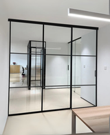 Slimline Sliding Glass Door Triple Doors 3 Panels Glass(Slimline-3D17C)