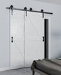 Single Track Bypass Barn Door Hardware