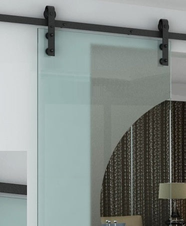 Side Mount No Joint Sliding Barn Door Hardware(B02G)