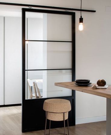 Steel Glass Barn Door (BDS12)