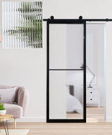 Reeded Glass Barn Door