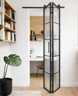 Reeded Glass Bifold Barn Door (BDSBF18R)