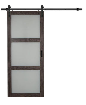 Farmhouse French Glass Barn Door BDWG03B
