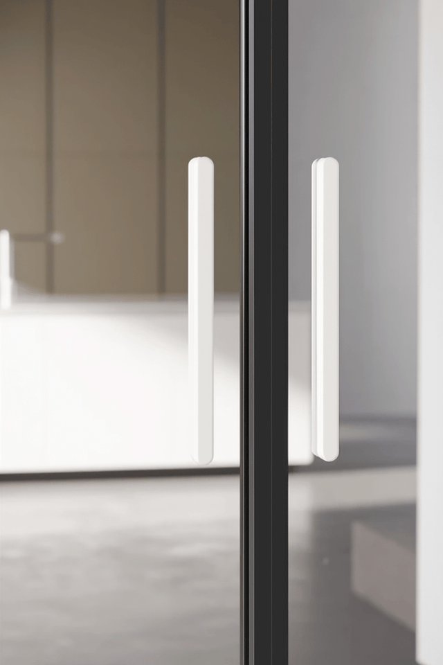 Sliding Pocket Doors Glass Door Handle White (HG03W)