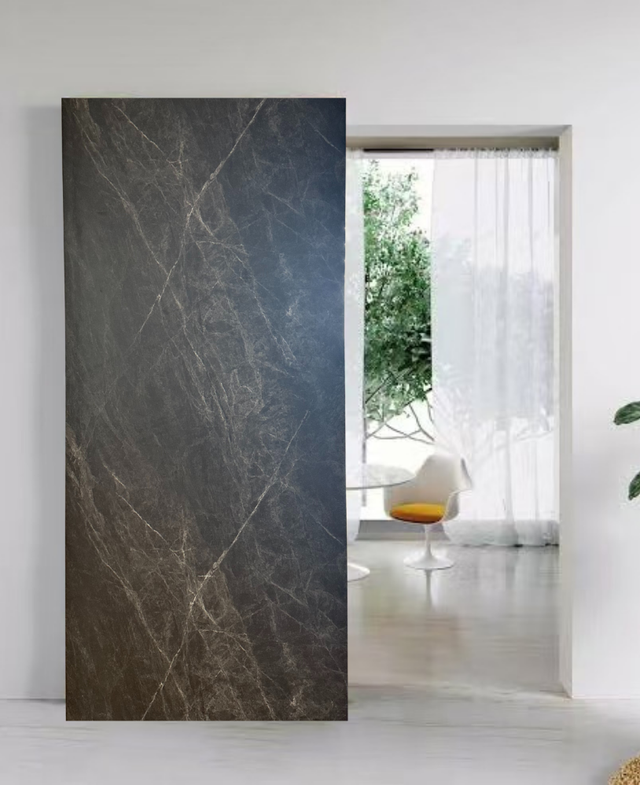 Concealed Sliding Door Ghost Barn Door HPL Stone Patterns Doors (MFD03)