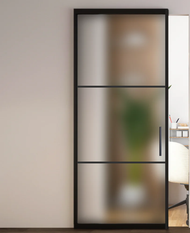 Concealed Glass Doors Frosted Glass (MGD17F)