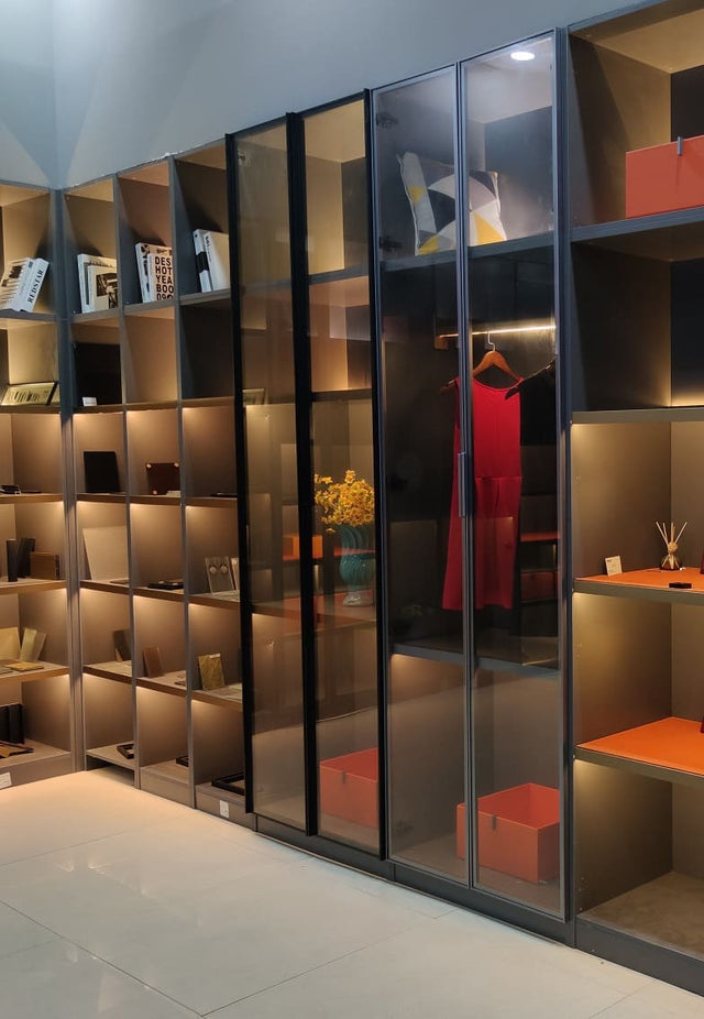 Showcase doors