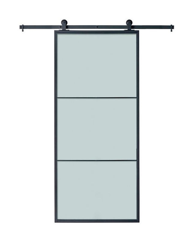 Steel Glass Barn Door (BDS07)