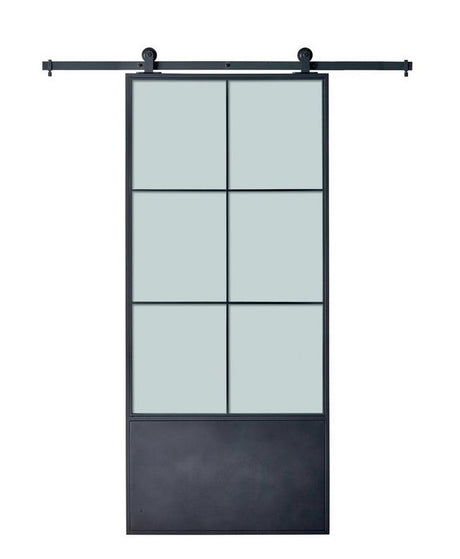 Steel Glass Barn Door (BDS13)