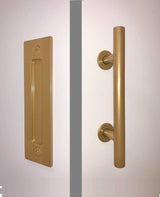 Golden Barn Door Handle W-S1Gold