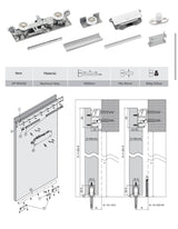 Concealed Sliding Door Ghost Barn Door White HPL Oak Doors (MFD02)